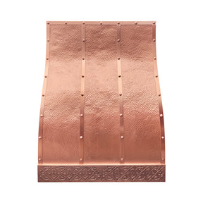 Fobest Custom Barrel Copper Range Hood with Hammered Texture FCP-353