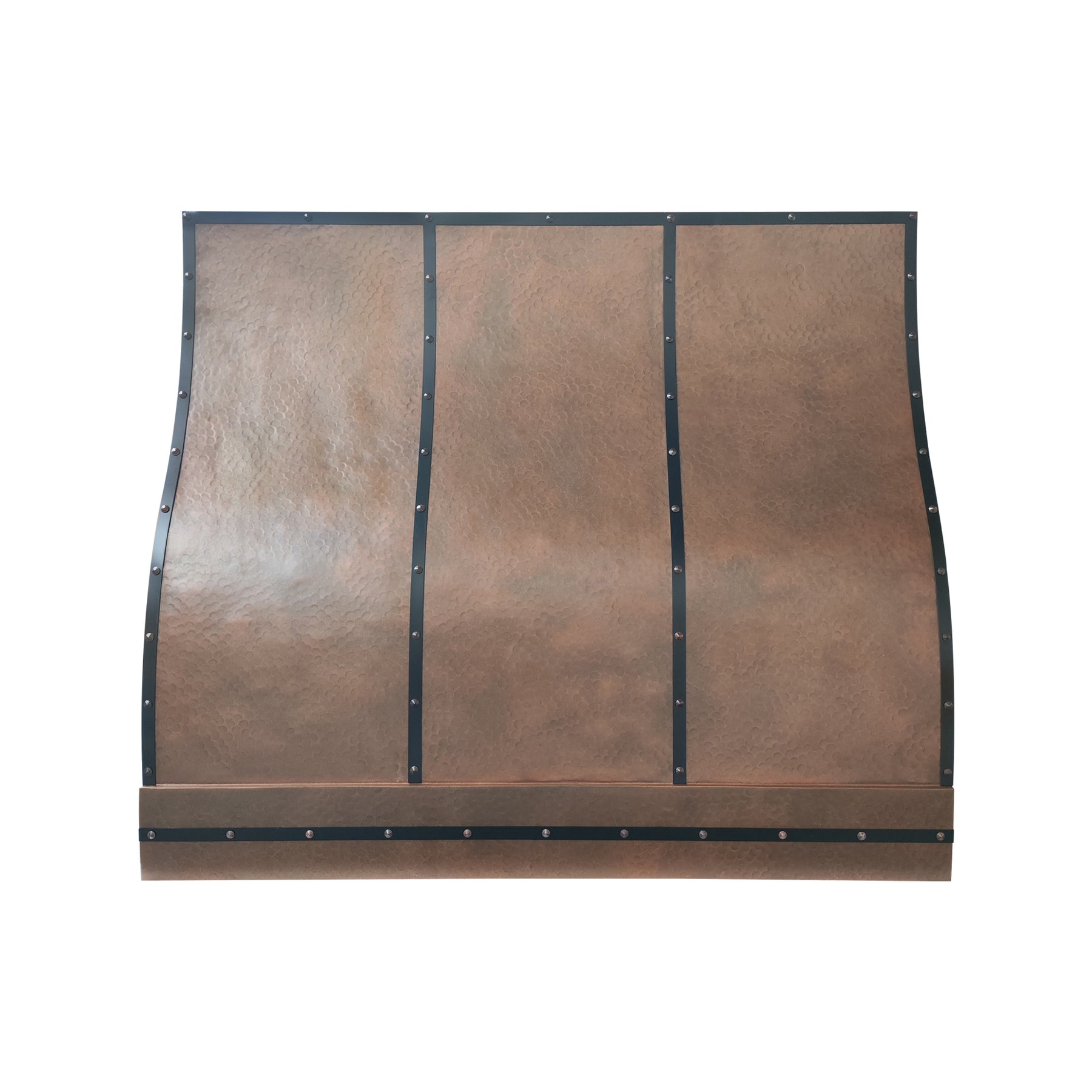 Fobest Custom Barrel Vintage Copper Range Hood with Straps FCP-388