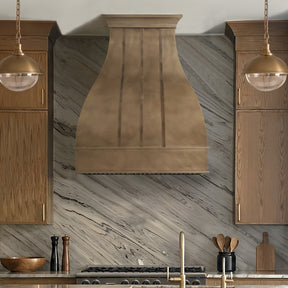 Fobest Custom Bell Brass Range Hood with Straps FSS-698
