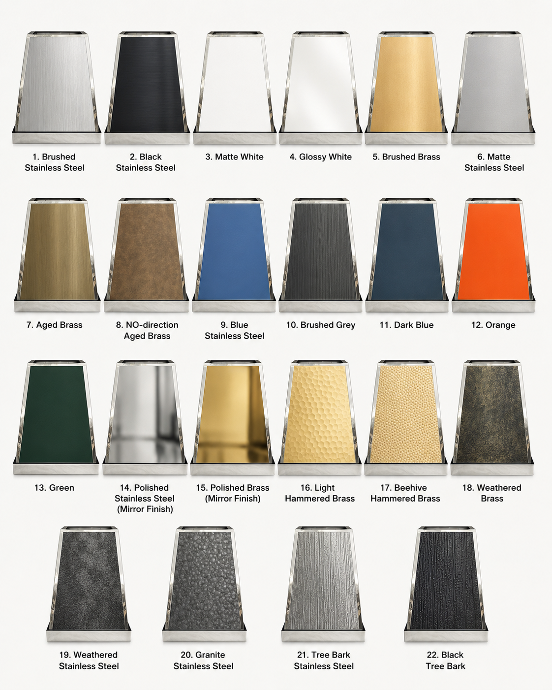 Fobest Custom Black Range Hood Stainless Steel Straps FSS-179