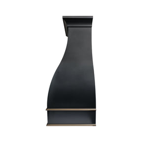 Fobest Custom Black Stainless Steel Metal Range Hood in Bell Shape FSS-687