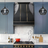 Fobest Custom Black Stainless Steel Metal Range Hood in Bell Shape FSS-687
