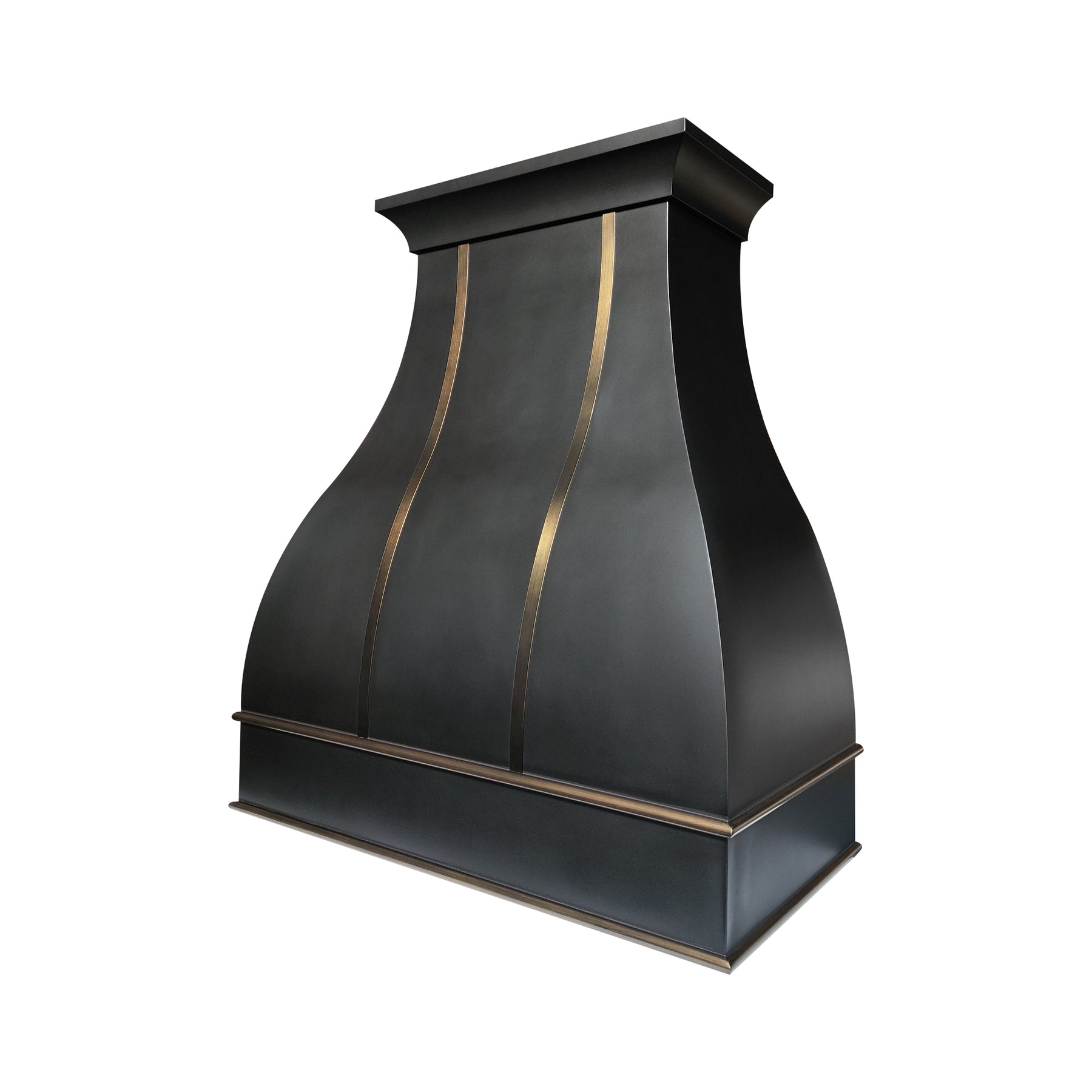 Fobest Custom Black Stainless Steel Metal Range Hood in Bell Shape FSS-687