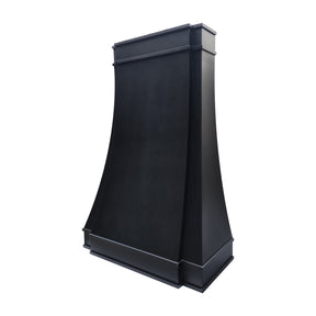 Fobest Custom Black Stainless Steel Range Hood in Tall Parallel Design FSS-587