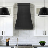 Fobest Custom Black Stainless Steel Range Hood in Tall Parallel Design FSS-587
