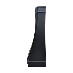 Fobest Custom Black Stainless Steel Range Hood in Tall Parallel Design FSS-587