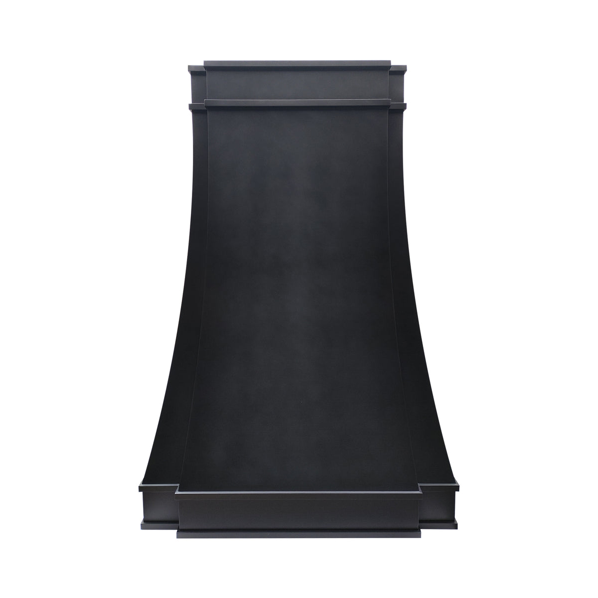 Fobest Custom Black Stainless Steel Range Hood in Tall Parallel Design FSS-587