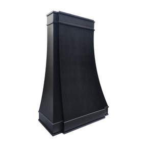 Fobest Custom Black Stainless Steel Range Hood in Tall Parallel Design FSS-587