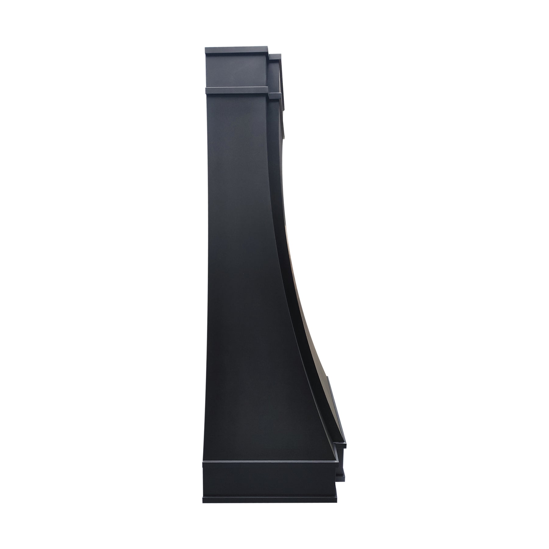 Fobest Custom Black Stainless Steel Range Hood in Tall Parallel Design FSS-587