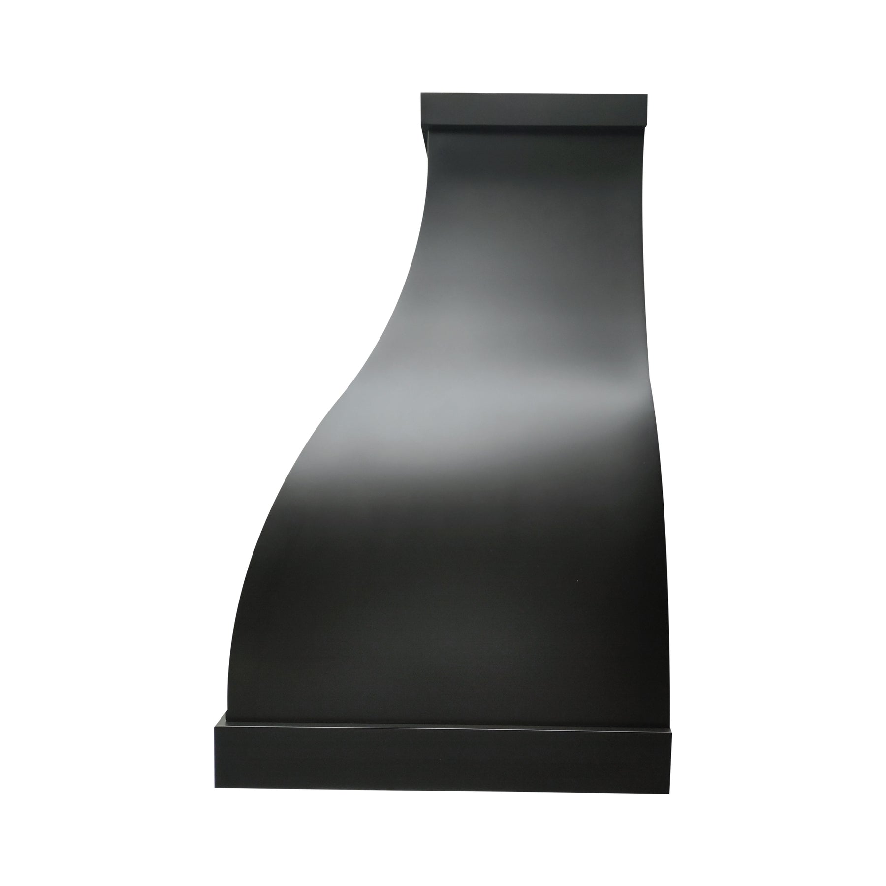 Fobest Custom Black Stainless Steel Range Hood with Aged Brass Accents FSS-583