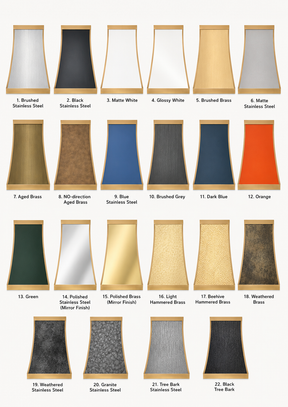 Fobest Custom Black Stainless Steel Range Hood with Brushed Brass Accents FSS-619