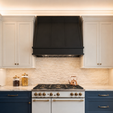 Fobest Custom Black Vent Hood Stainless Steel with Angled Slop FSS-213