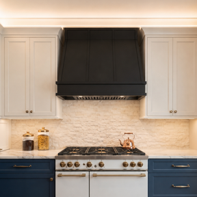 Fobest Custom Black Vent Hood Stainless Steel with Angled Slop FSS-213