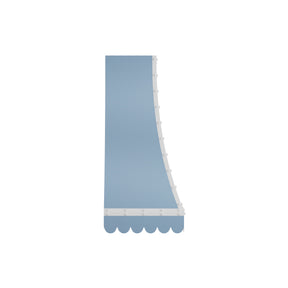 Fobest Custom Blue and White Stainless Steel Metal Range Hood with Wave Design FSS-738