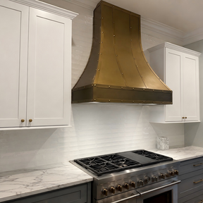 Fobest Custom Brass Hood Vent with Pyramid Rivets FSS-423