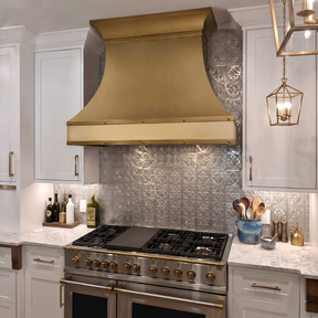 Fobest Custom Brass Kitchen Hood with Smooth Curved FSS-410
