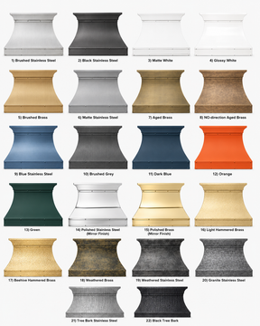 Fobest Custom Brass Kitchen Hood with Smooth Curved FSS-410