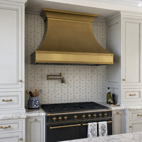 Fobest Custom Brass Kitchen Hood with Smooth Curved FSS-410