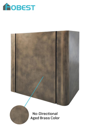 Fobest Custom Brass Range Hood with Aged Brass Finish FSS-333