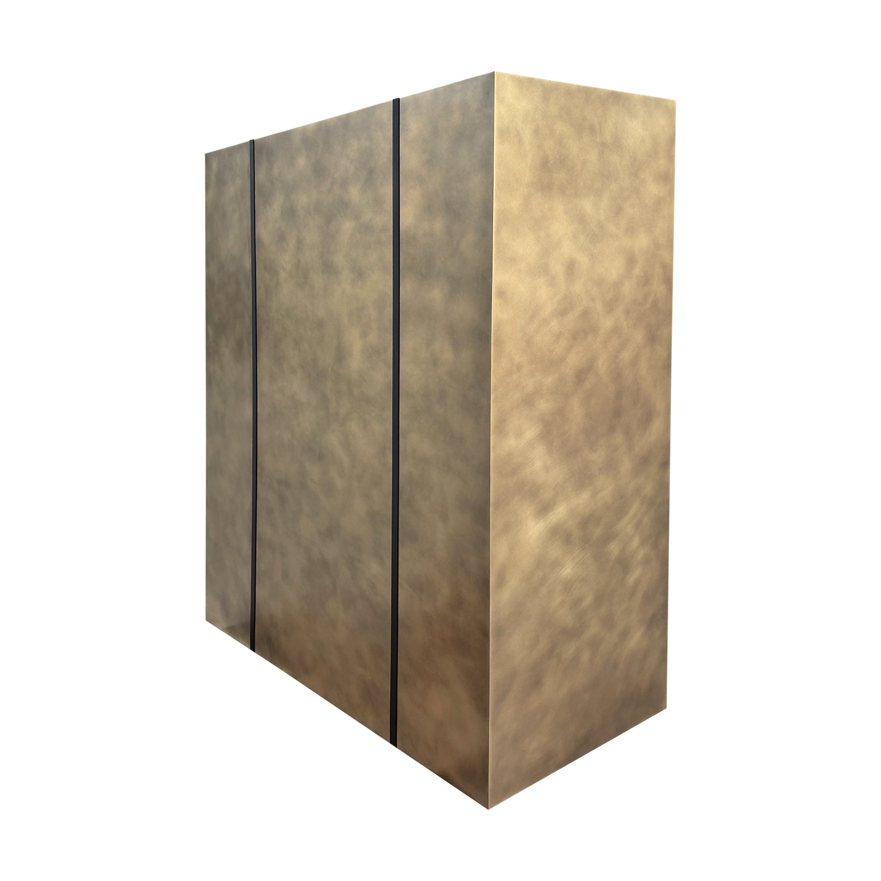 Fobest Custom Brass Range Hood with Box Design for Retro Luxury Kitchen FSS-646