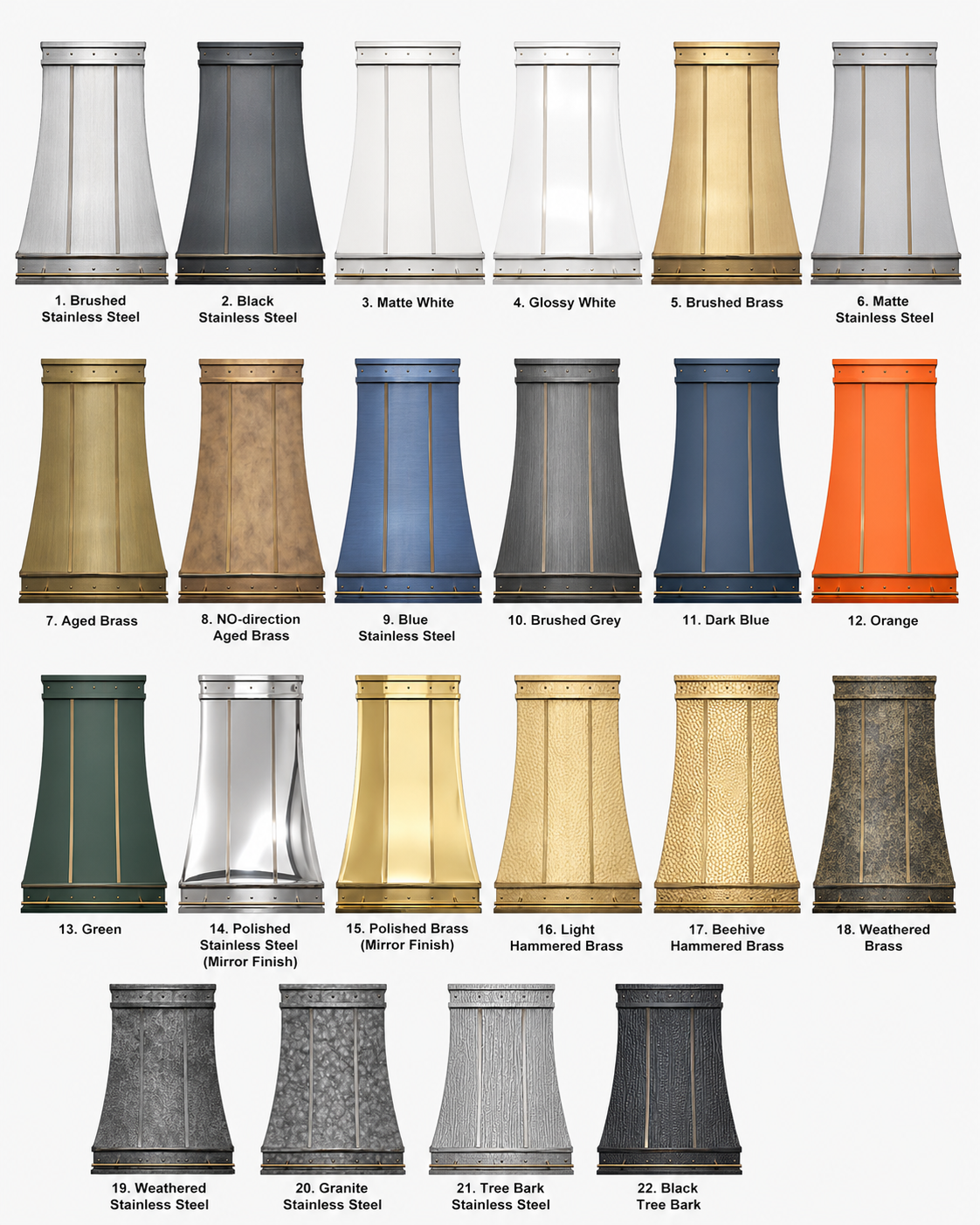 Fobest Custom Brass Range Hood with Layered Finish for Modern Luxury Kitchens  FSS-559