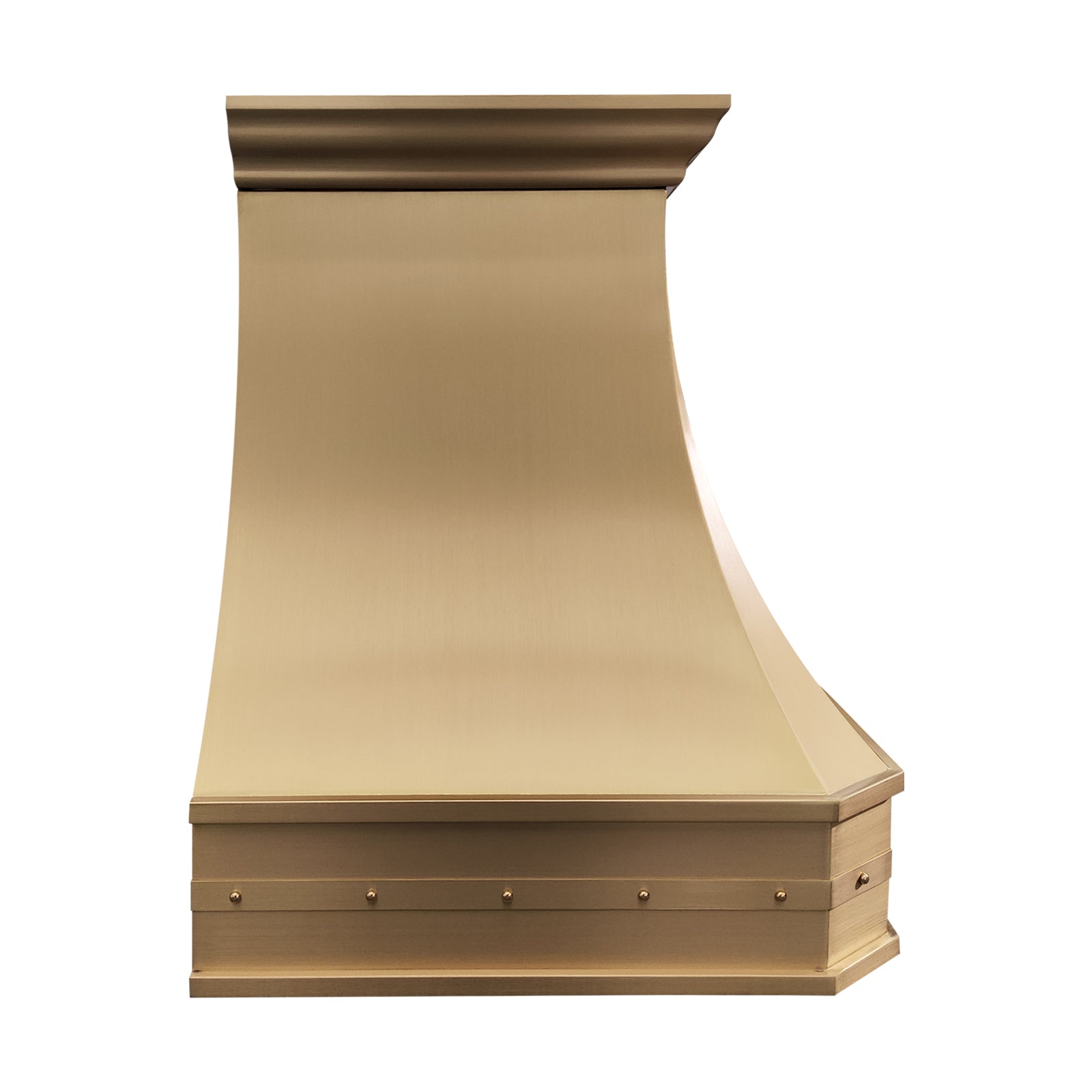 Fobest Custom Brass Range Hood with Luxury California Modern Accent FSS-553