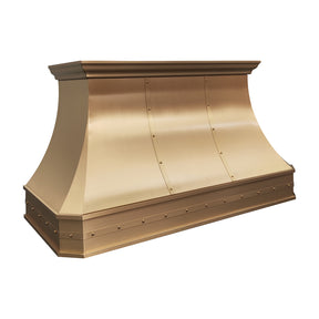 Fobest Custom Brass Range Hood with Luxury California Modern Accent FSS-553