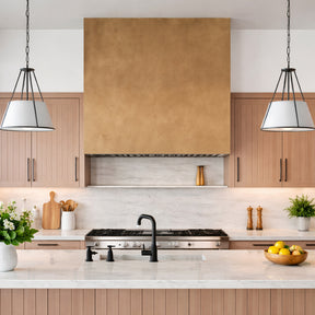 Fobest Custom Brass Range Hood with No Direction Texture FSS-309