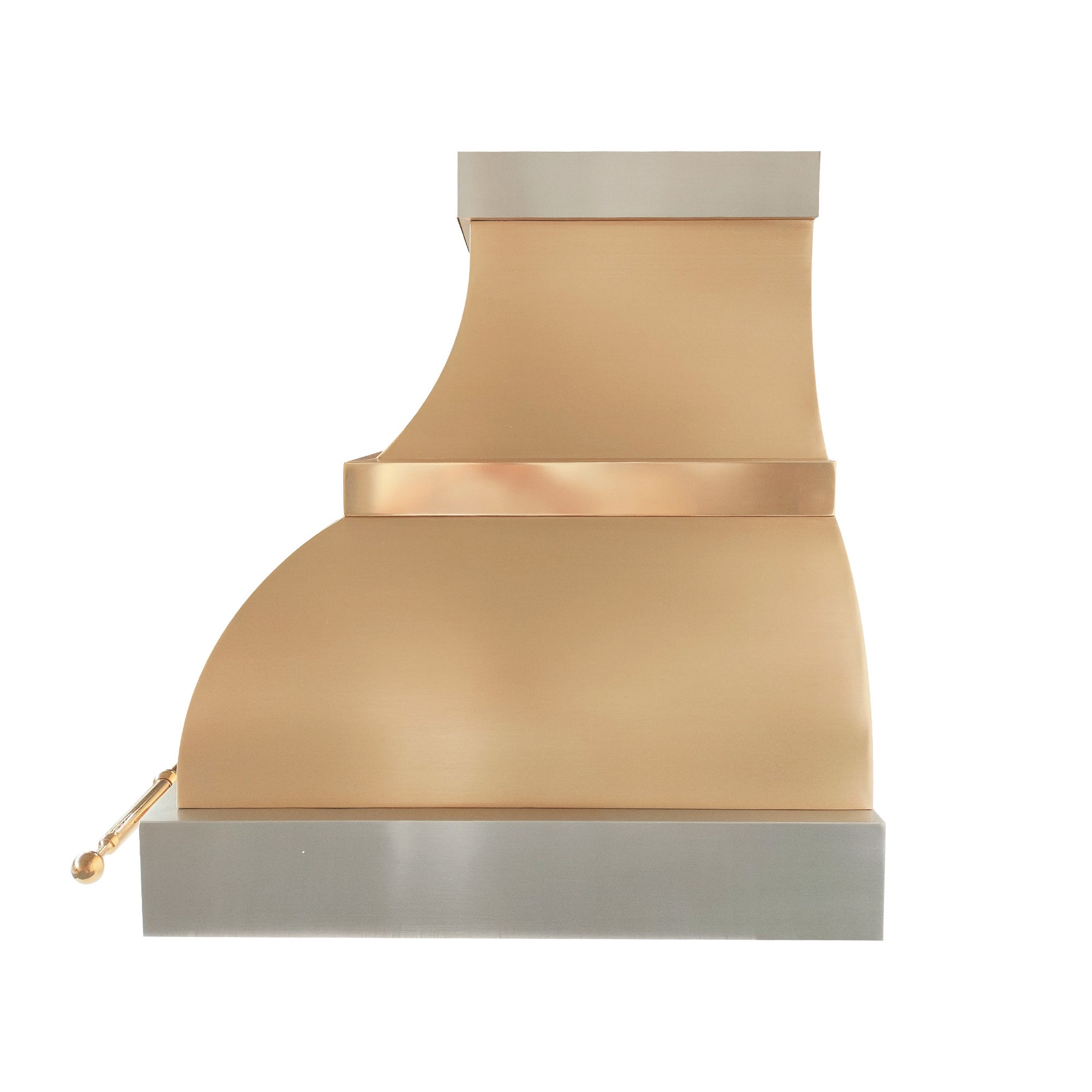 Fobest Custom Brass Range Hood with Stainless Steel Decor FSS-671