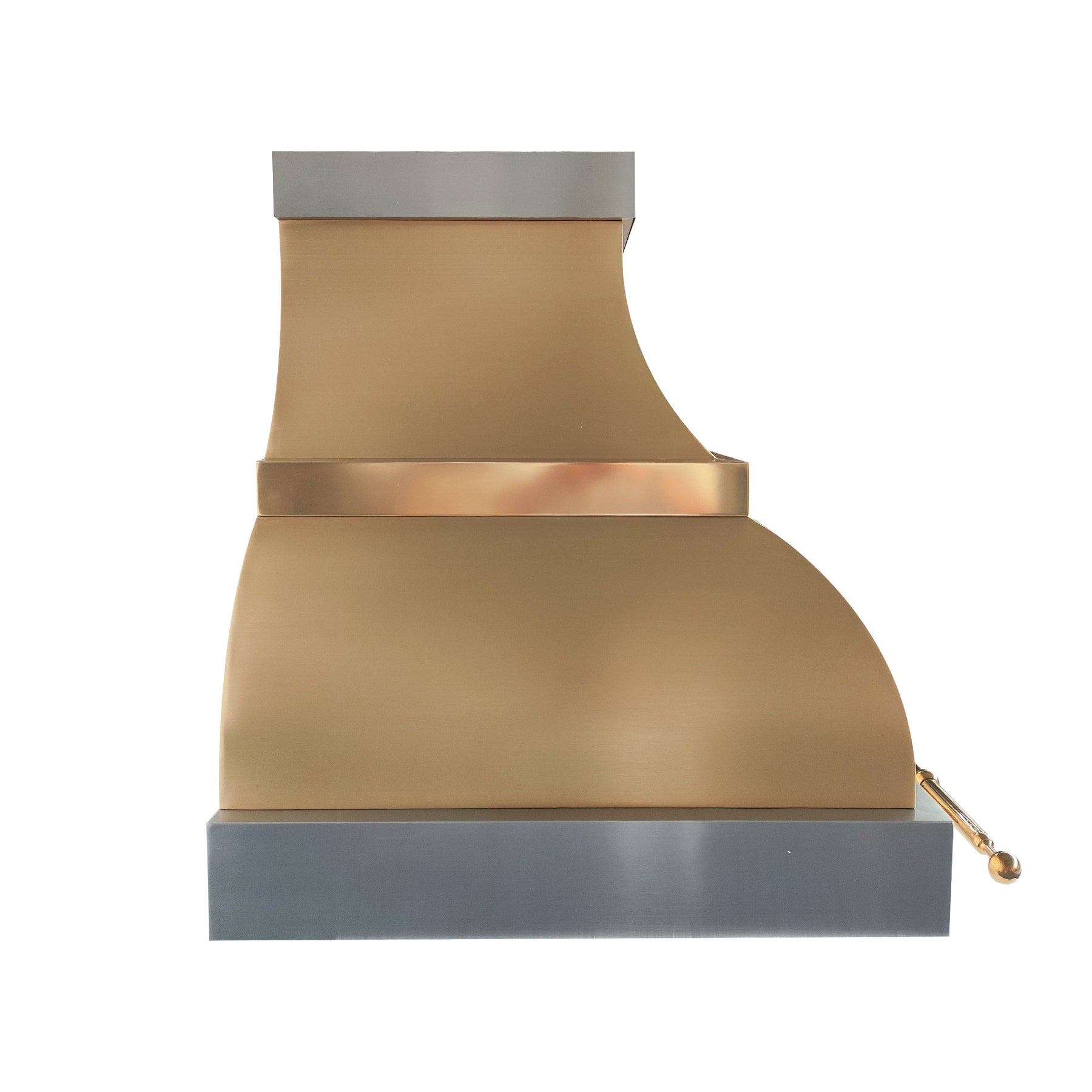 Fobest Custom Brass Range Hood with Stainless Steel Decor FSS-671