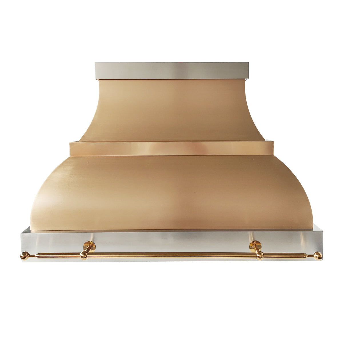 Fobest Custom Brass Range Hood with Stainless Steel Decor FSS-671