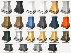 Fobest Custom Brass Range Hood with stainless steel accent FSS-192