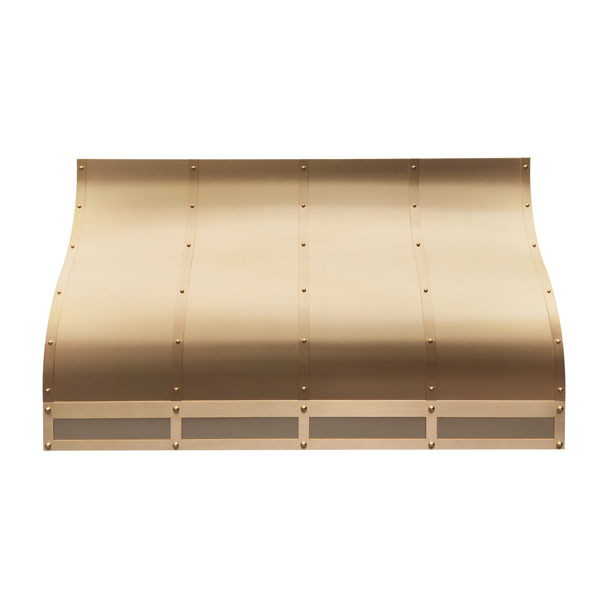 Fobest Custom Brushed Brass Range Hood with Modern Luxury Design FSS-592