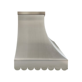 Fobest Custom Brushed Stainless Steel Metal Range Hood with Wave Design FSS-688
