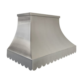 Fobest Custom Brushed Stainless Steel Metal Range Hood with Wave Design FSS-688