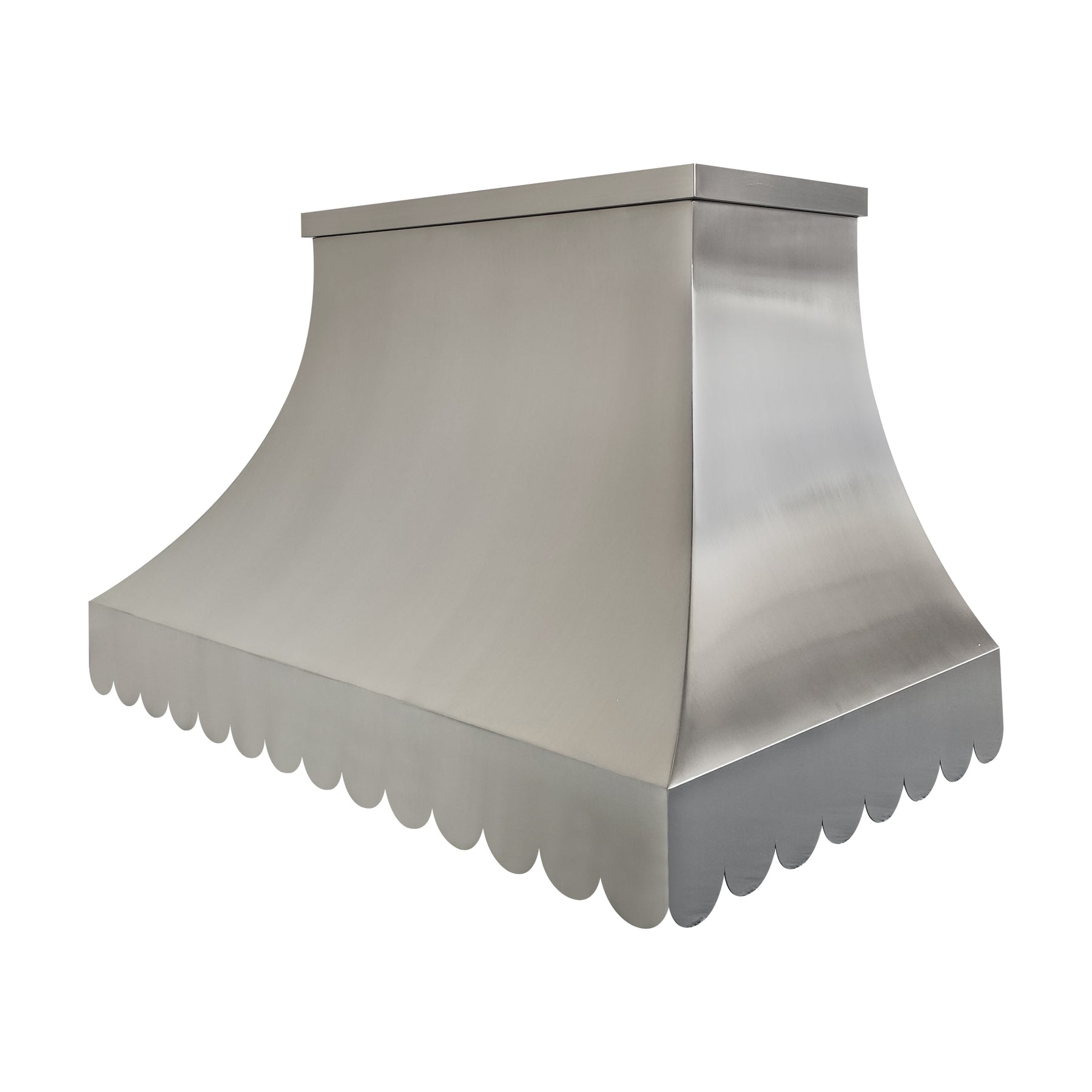 Fobest Custom Brushed Stainless Steel Metal Range Hood with Wave Design FSS-688