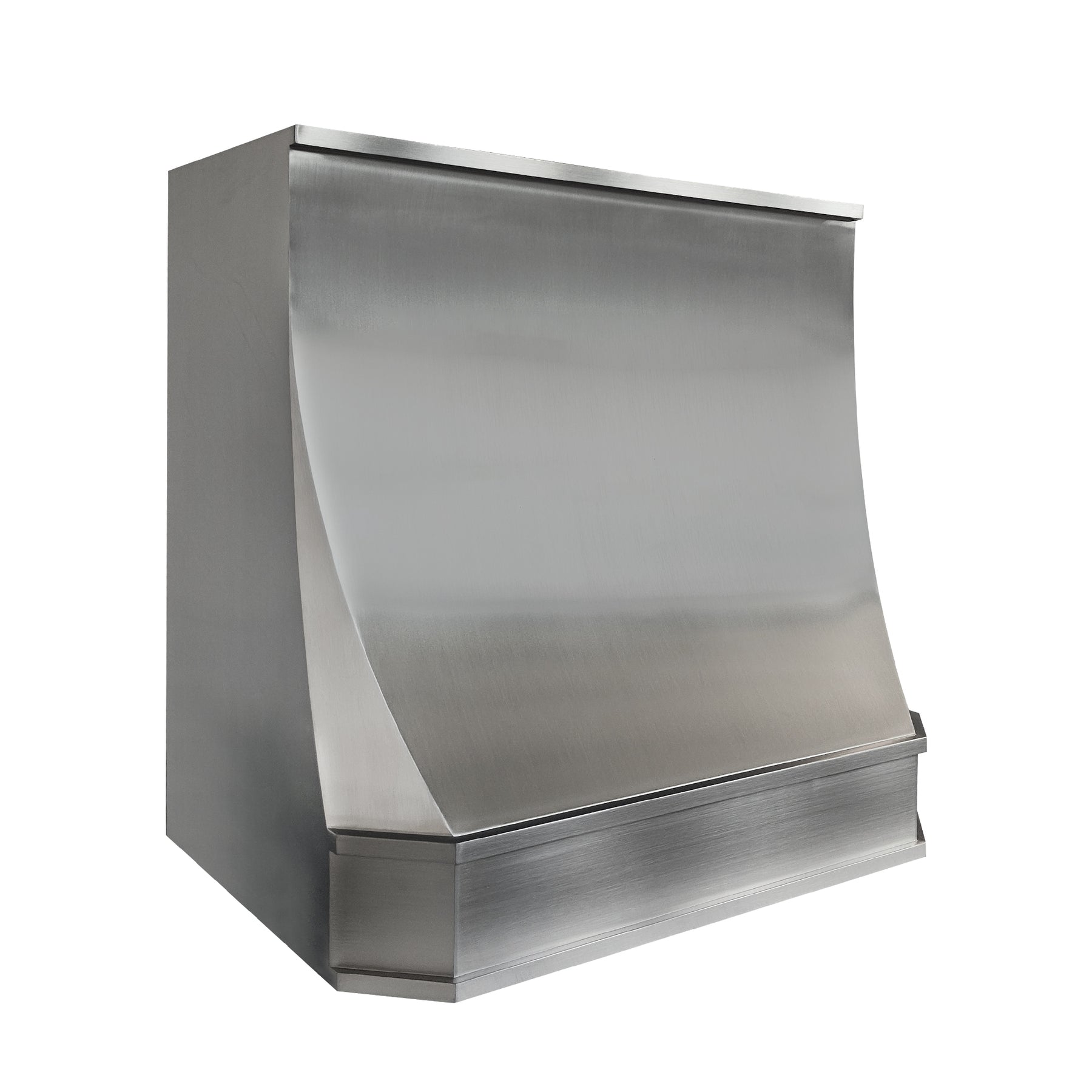 Fobest Custom Brushed Stainless Steel Range Hood in Geometric Design FSS-680