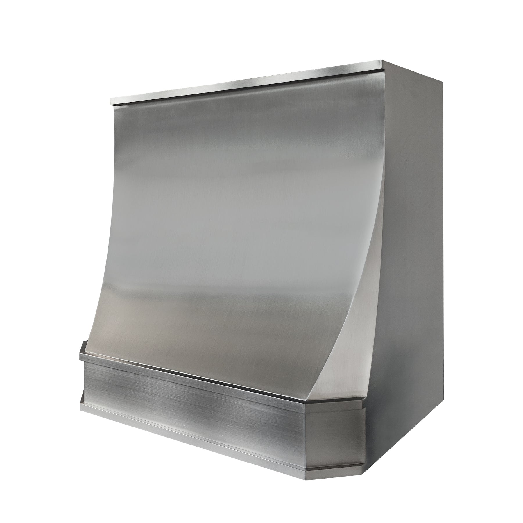 Fobest Custom Brushed Stainless Steel Range Hood in Geometric Design FSS-680