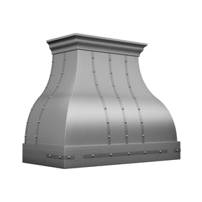 Fobest Custom Brushed Stainless Steel Range Hood with Rivet Detail FSS-658