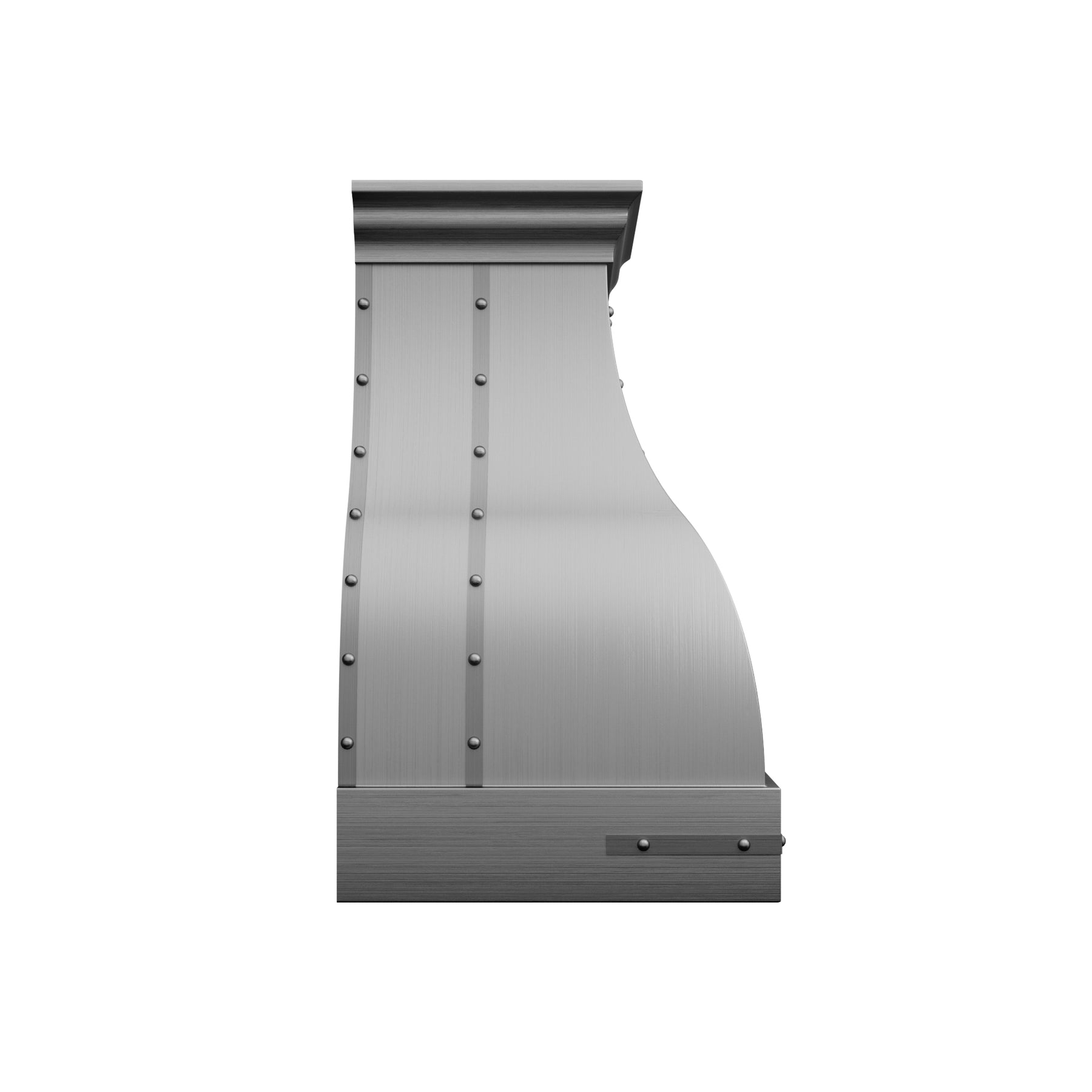 Fobest Custom Brushed Stainless Steel Range Hood with Rivet Detail FSS-658