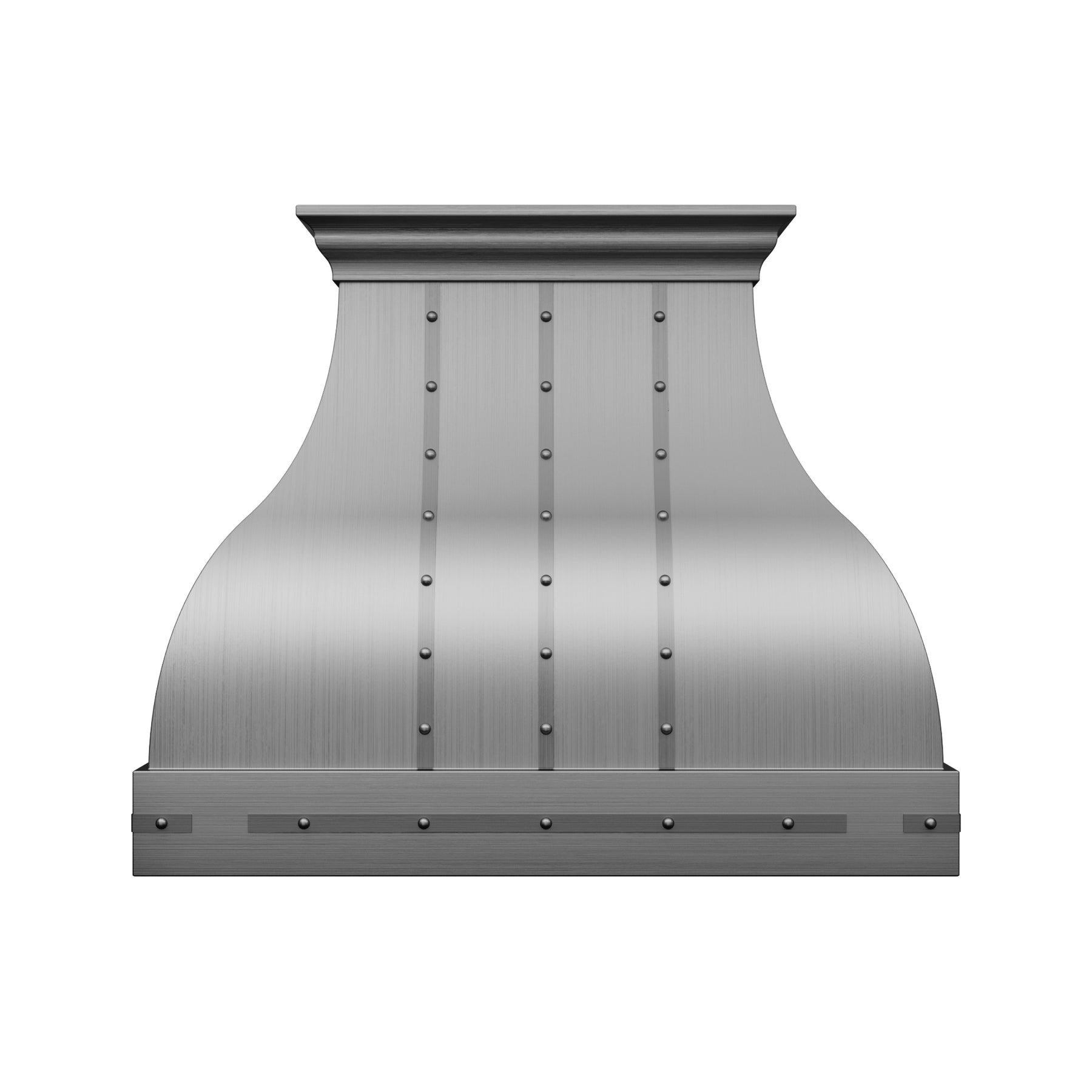 Fobest Custom Brushed Stainless Steel Range Hood with Rivet Detail FSS-658