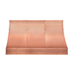 Fobest Custom Classic Copper Range Hood with Hammered Apron Design FCP-378