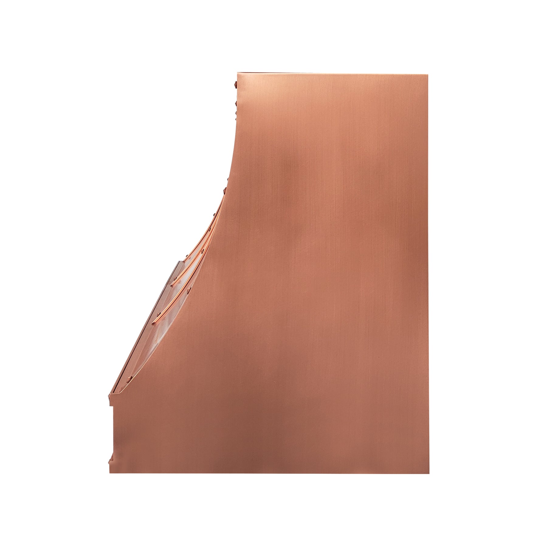 Fobest Custom Classic Copper Range Hood with Hammered Apron Design FCP-378