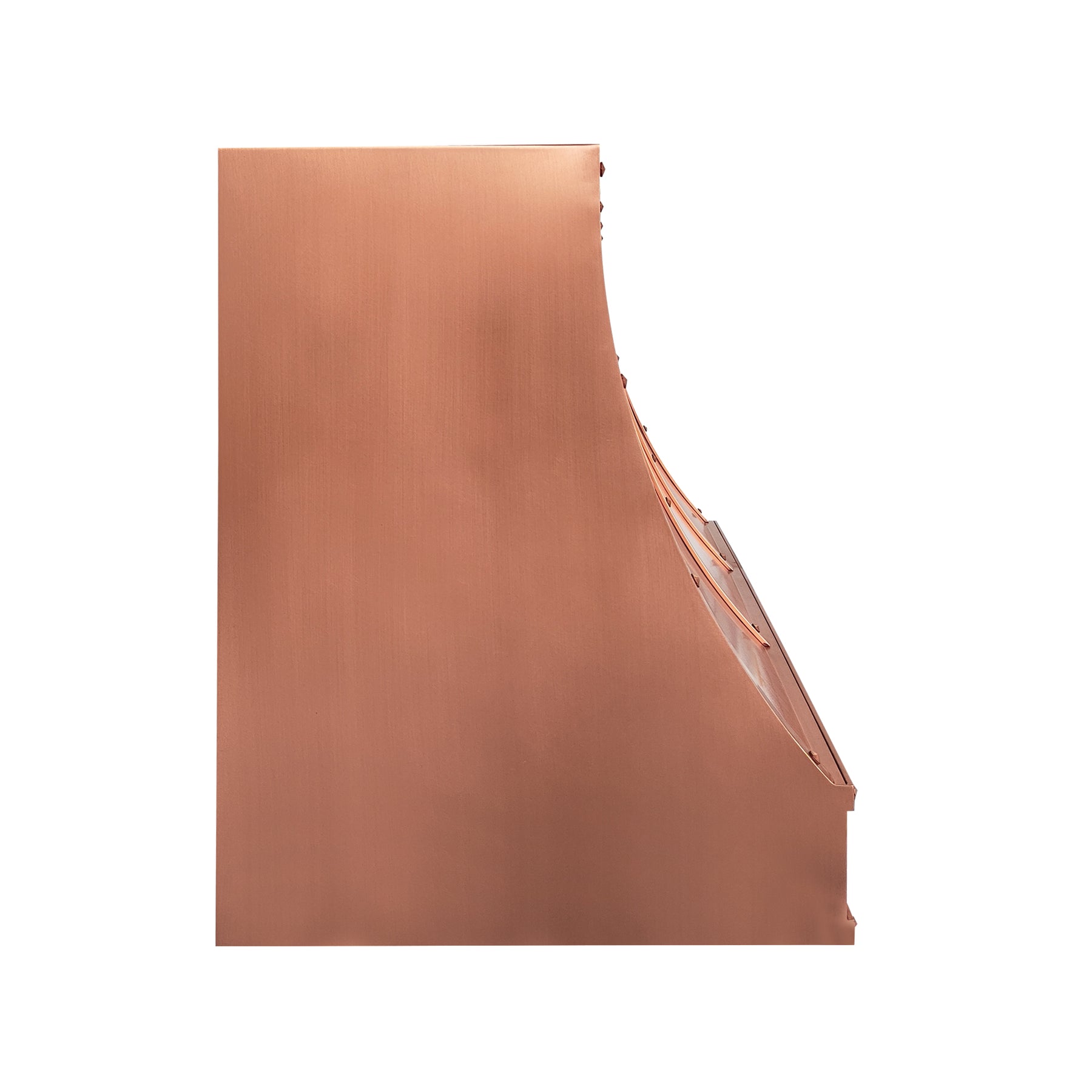 Fobest Custom Classic Copper Range Hood with Hammered Apron Design FCP-378