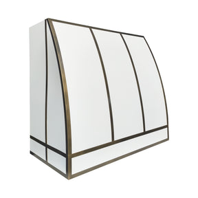 Fobest Custom Contemporary Stainless Steel Range Hood with Retro Accents FSS-607