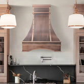 Fobest Custom Copper Range Hood Arched Apron FCP-358
