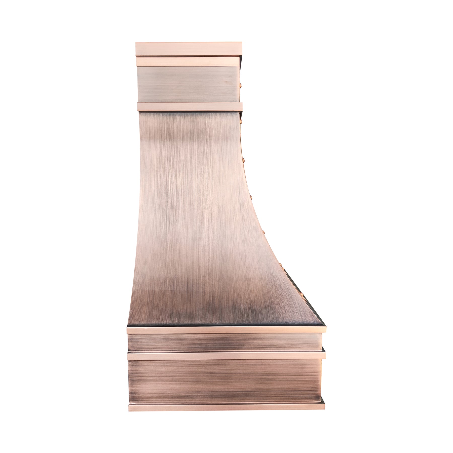 Fobest Custom Copper Range Hood Arched Apron FCP-358