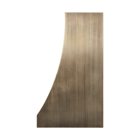 Fobest Custom Curved Box Range Hood in Aged Brass FSS-626