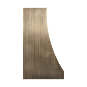 Fobest Custom Curved Box Range Hood in Aged Brass FSS-626
