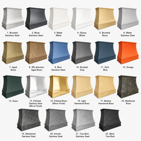 Fobest Custom Curved Brass Range Hood with Apron FSS-639